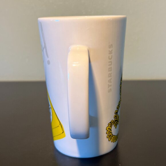 STARBUCKS Hello! Retro Rotary Dial Up Yellow Phone w/ Curly Cord Tall Mug 2015 - Picture 8 of 11
